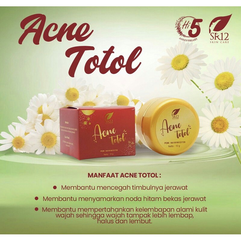 SR 12 ACNE TOTOL / HALAL / BPOM / HERBAL AMAN / PRODUK MUSLIM / SKINCARE INDONESIA