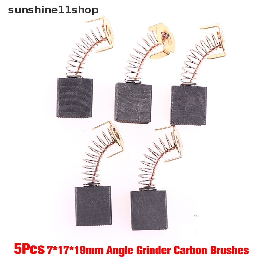 (SHO) 5pcs / Set Brush Karbon 7x17 X 19mm Untuk Power Tool Elektrik