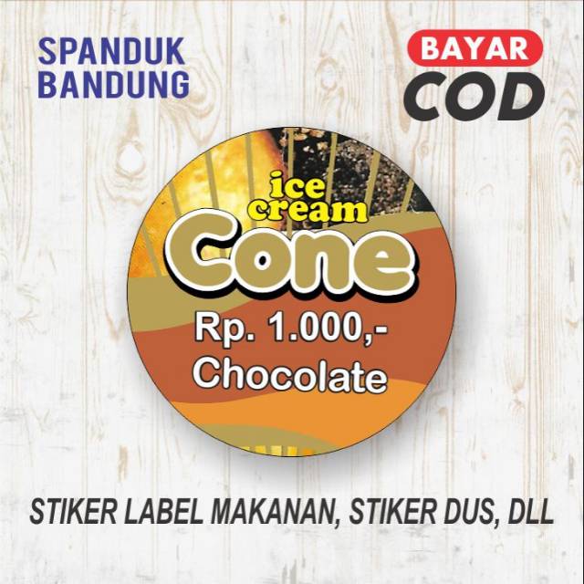 Label makanan,  stiker label makanan / minuman