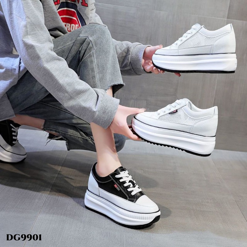 RESTOCK WYN SNEAKERS HIGH WEDGES FASHION KOREA DG9901