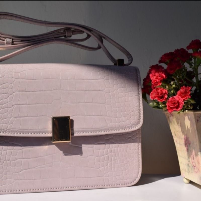 tas susen croco soft lilac