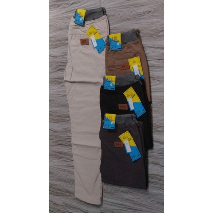 Celana Chinos Rip Pinggang karet Slim Fit HRL premium quality