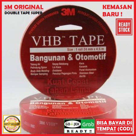 

double tape 3M VHB 12 mm original otomotif accecories best quality pro