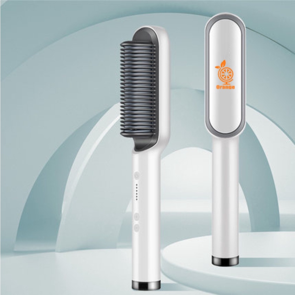 Catokan Sisir Pelurus Dan Curly Rambut 2 In 1 Heated Straightening Sisir Catokan Tidak Merusak Rambut