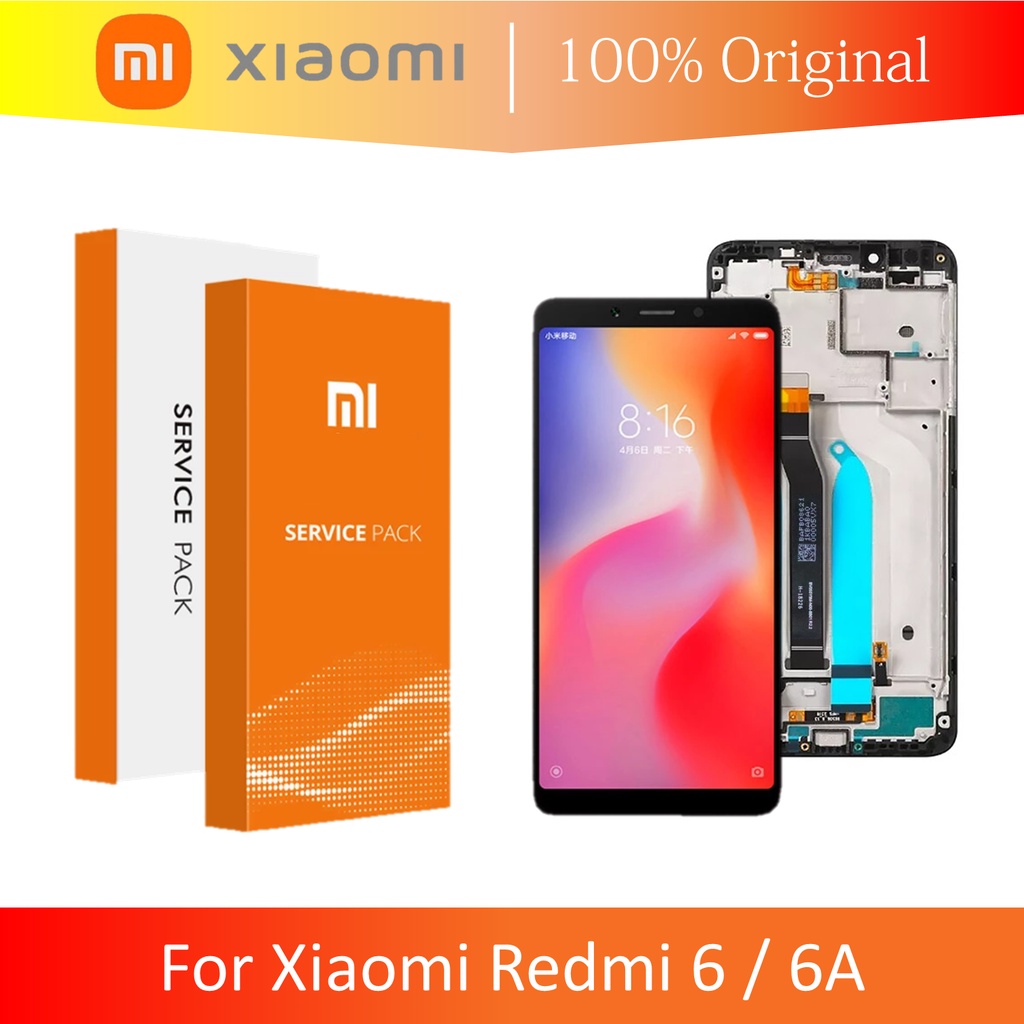 [ CHECK.ID ] LCD + FRAME XIAOMI REDMI 6 / 6A