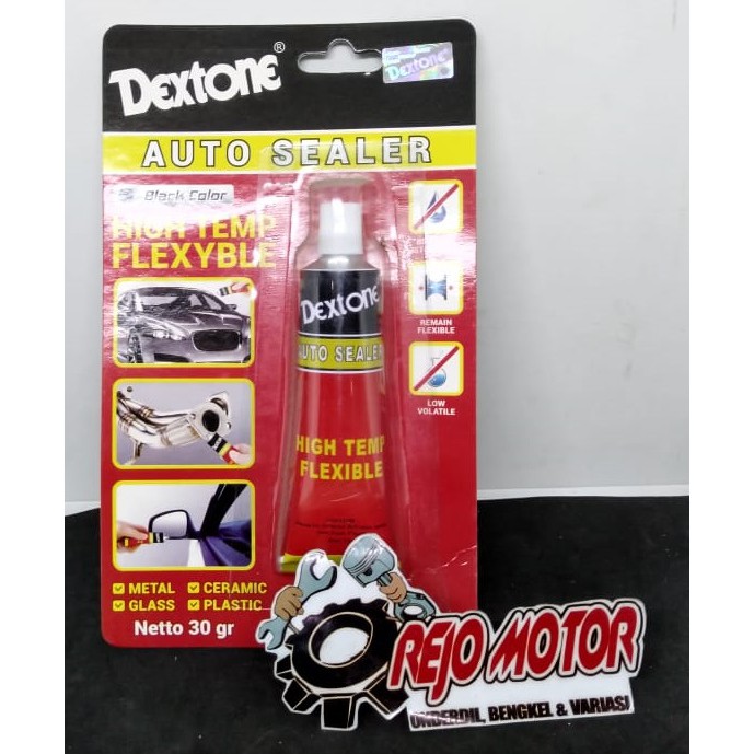 

Lem Gasket Atau Lem Perpak Merek Dextone Black Silicone Untuk Melapisi Permukaan Agar Tidak Bocor