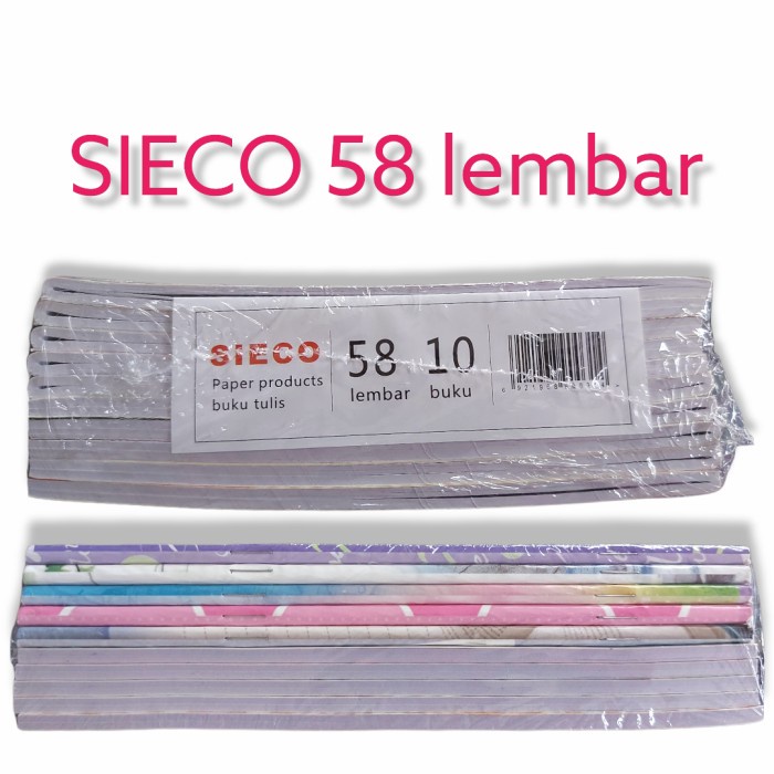 

Wow Buku Tulis Sieco 58 Lembar 1Pak Isi 10 Buku Sale!!!