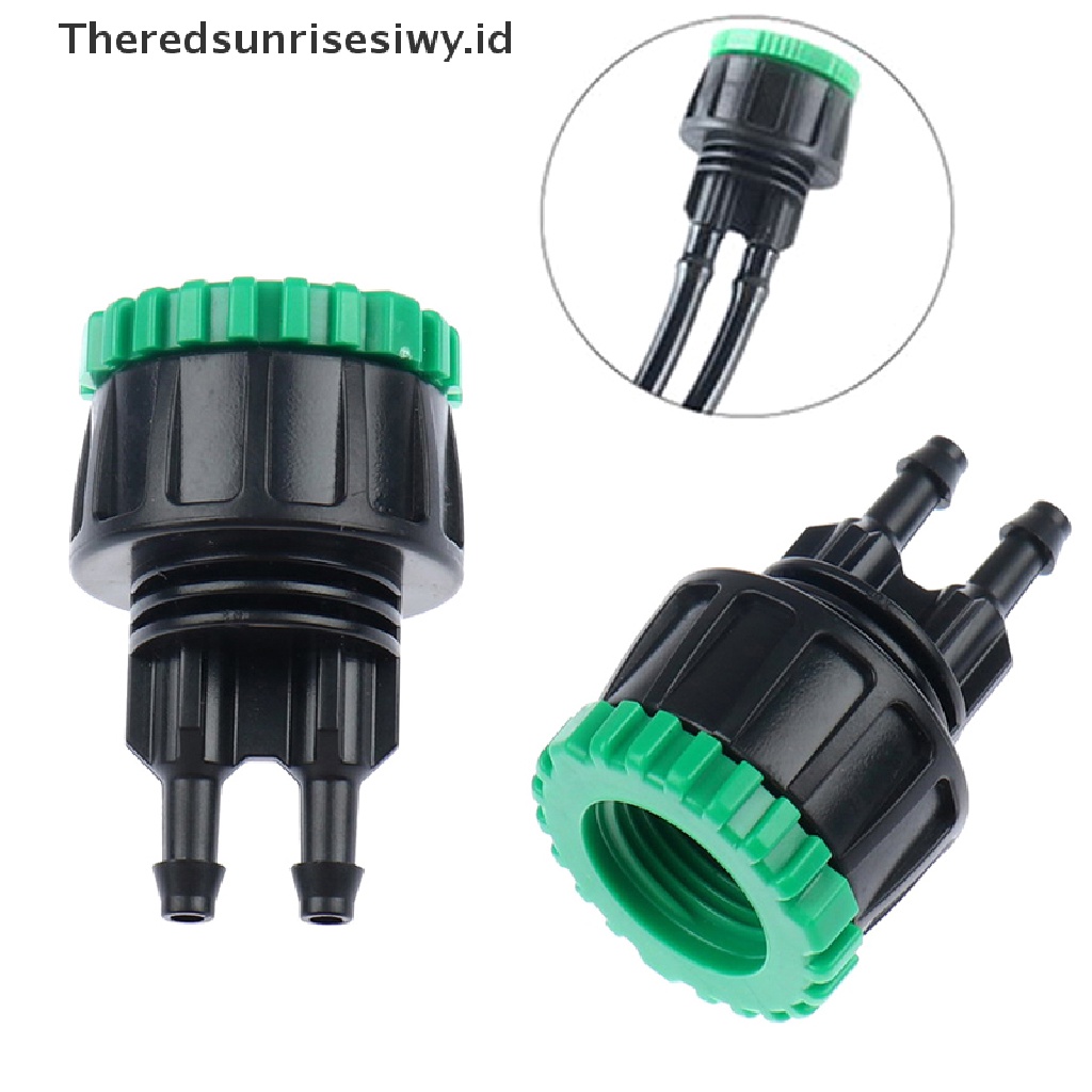 # Alat Rumah Tangga # Adaptor Konektor Selang Irigasi Taman 1 / 4 &quot;Ke 1 / 2&quot; 3 / 4 &quot;Female Y 4 / 7&quot;