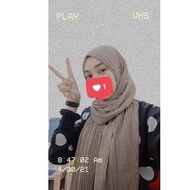 200x75cm pashmina plisket full sampai ujung ceruti bebydol premium