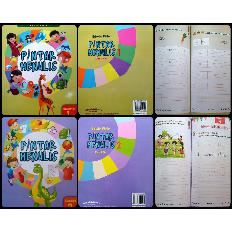 BUKU KERJA PINTAR MENULIS BELAJAR SD MI KELAS 1 2 YUDHISTIRA