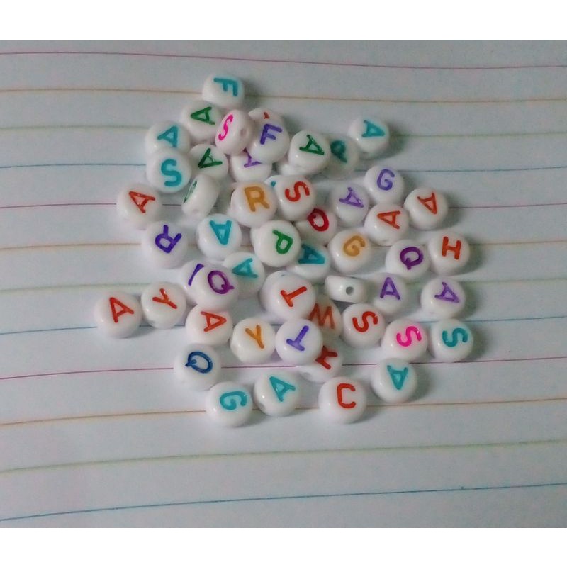 A-0/manik huruf bulat/mote huruf