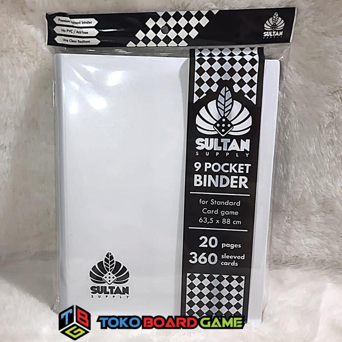 

Gia | Sultan Supply Card Album 9 Pocket Binder - White