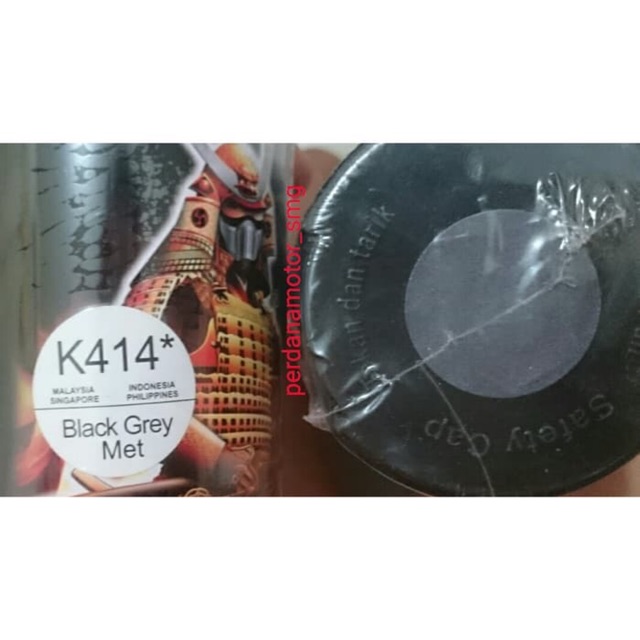 SAMURAI PAINT K414* BLACK GREY MET