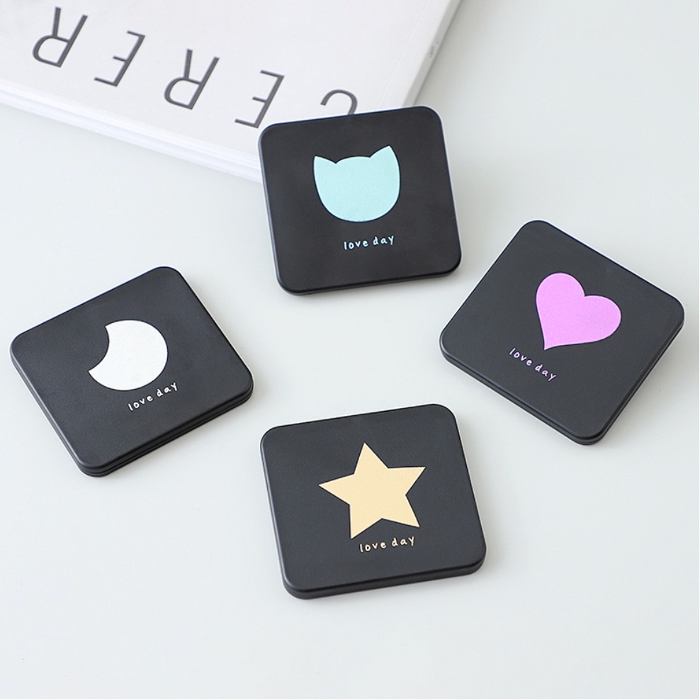Cermin Lipat Segiempat / Cermin Make Up Mini Travel Size