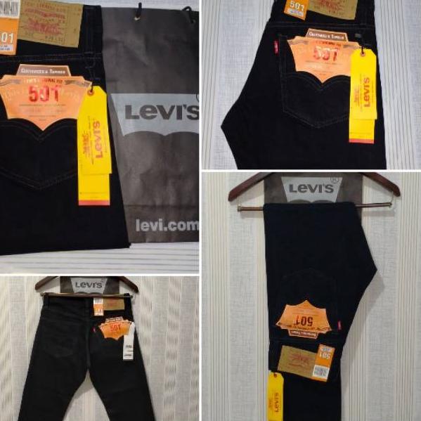 10.10 Brand Jeans Levis 501 Black Premium | Levis 501 Original Import | Jeans Pria Levis 501 Terlari