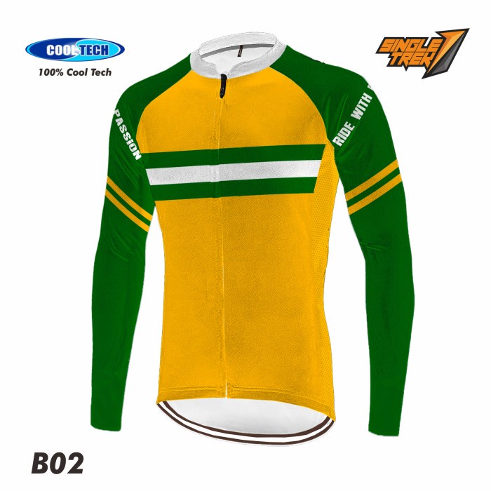 Jersey Sepeda Singletrek1 Roadbike RB XC bahan FULL Cooltech JHB B02