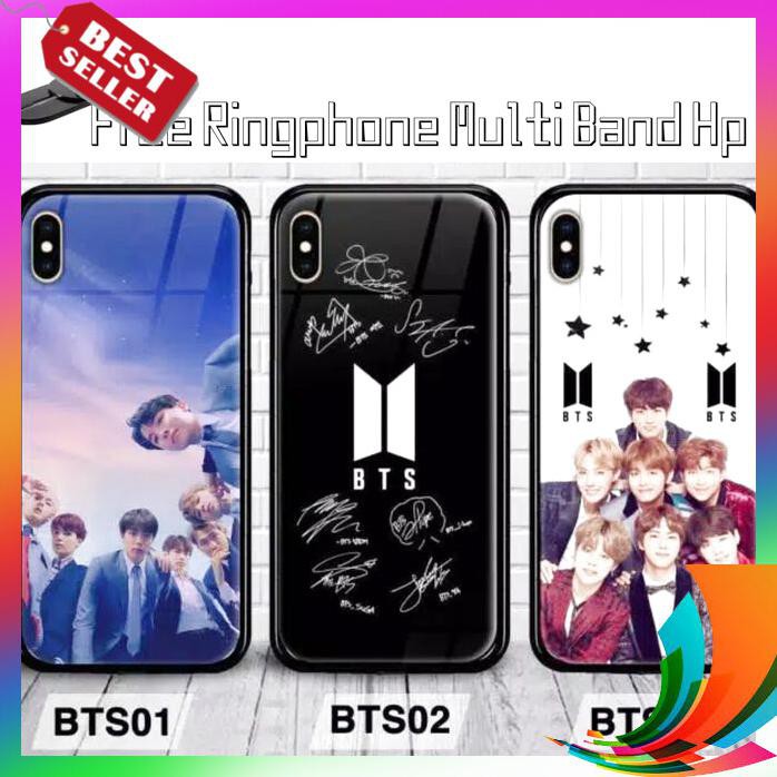 【TERBARU】 Premium Case Hp Glass Bts X Xiaomi Redmi Note 8 Pro