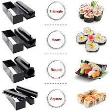 ALAT CETAK CETAKAN SUSHI LENGKAP SET SUSHI PROFESIONAL MAKER BERBAGAI BENTUK TAMBAHAN PISAU VA200