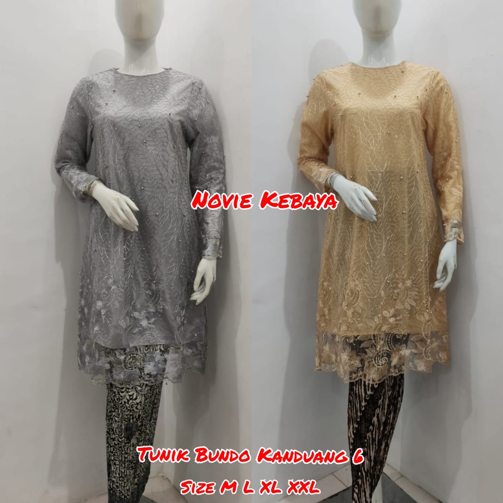 Stelan Kebaya Modern Tulle Bundo Kanduang 6 Aneka Warna