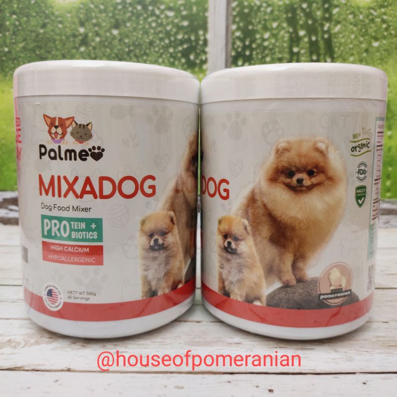 MIXADOG palmeo multivitamin anjing penambah napsu makan kalsium protein prebiotics untuk tulang kulit bulu indah