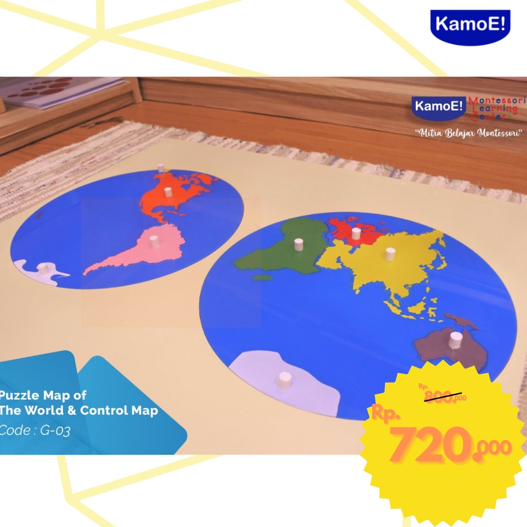 

Puzzle Map of The World & Control Map