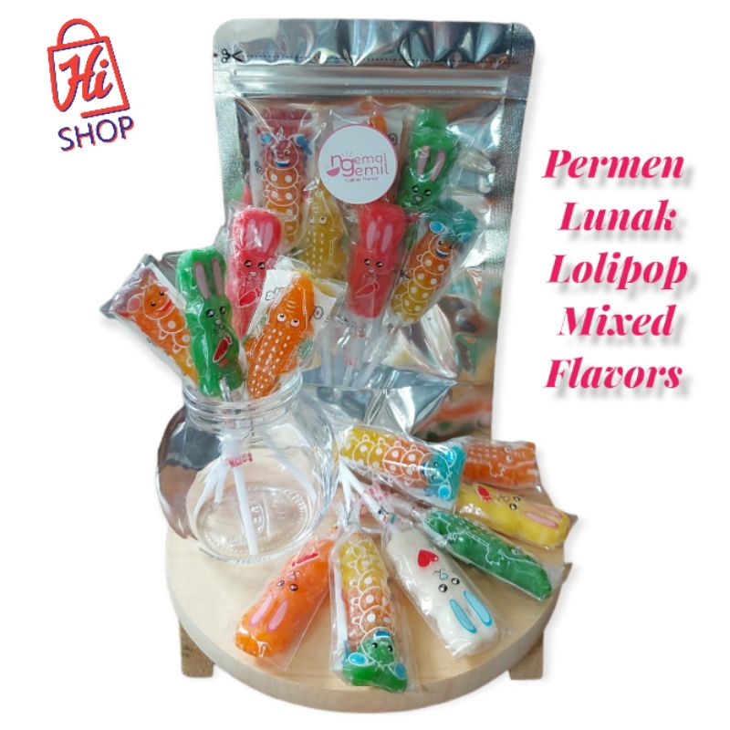 

Permen Lunak Lolipop Mixed Flavors Gambar Karakter Lucu Kualitas Premium