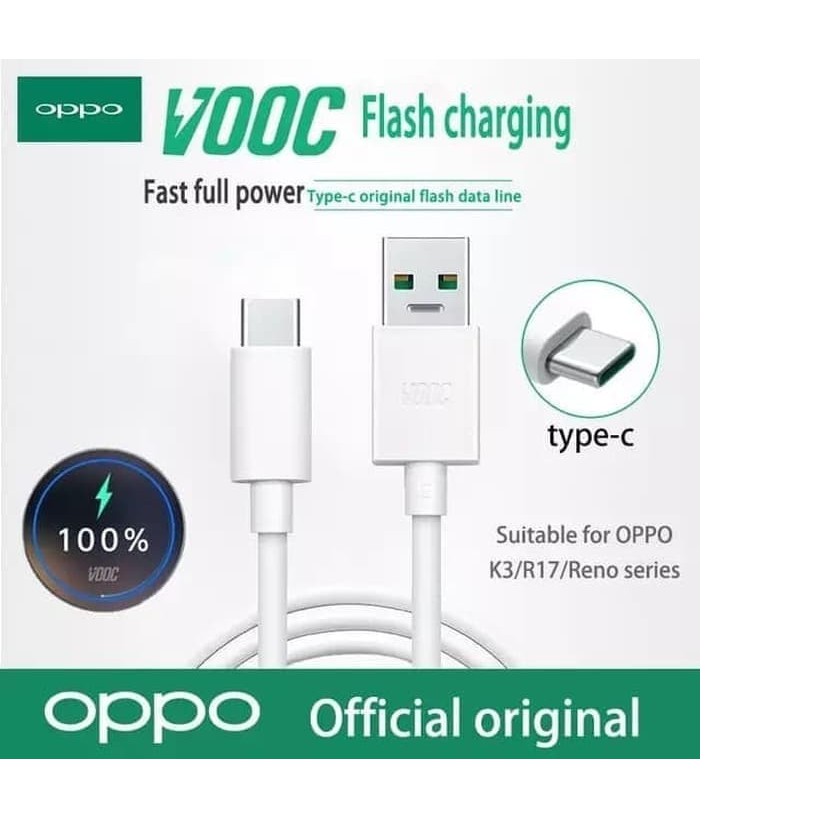 [RO ACC]  TYPE C KABEL DATA OPPO VOOC R17 / RENO ORIGINAL