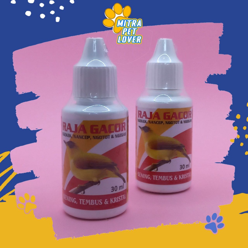 SUPLEMEN MEMPERCEPAT KICAU BURUNG - RAJA GACOR 30 ML ORIGINAL - LEBIH CEPAT BERKICAU (GACOR) NGOCEH - SUARA JERNIH - AMAN AMPUH - MURAH ASLI - PET ANIMAL HEALTHCARE &amp; VETERINARY TAMASINDO OBAT KESEHATAN &amp; VITAMIN HEWAN BINATANG PELIHARAAN MITRAPETLOVER