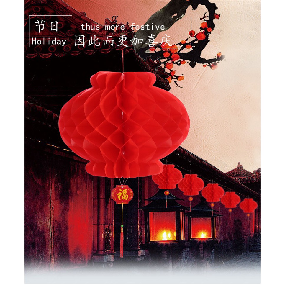 chinese lantern lampion lunar new year 15 cm 6 inch tahun baru imlek