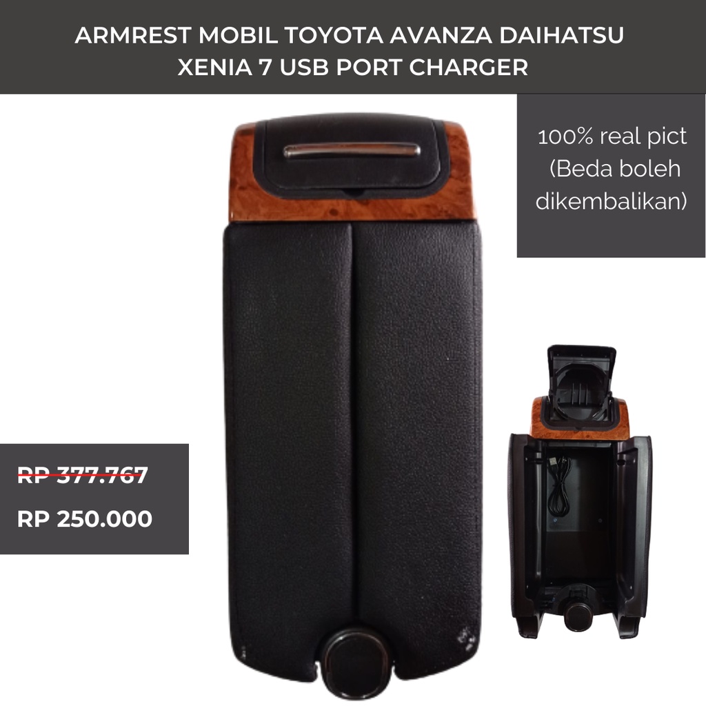 Armrest Mobil Toyota Avanza Daihatsu  XENIA 7 USB Port Charger
