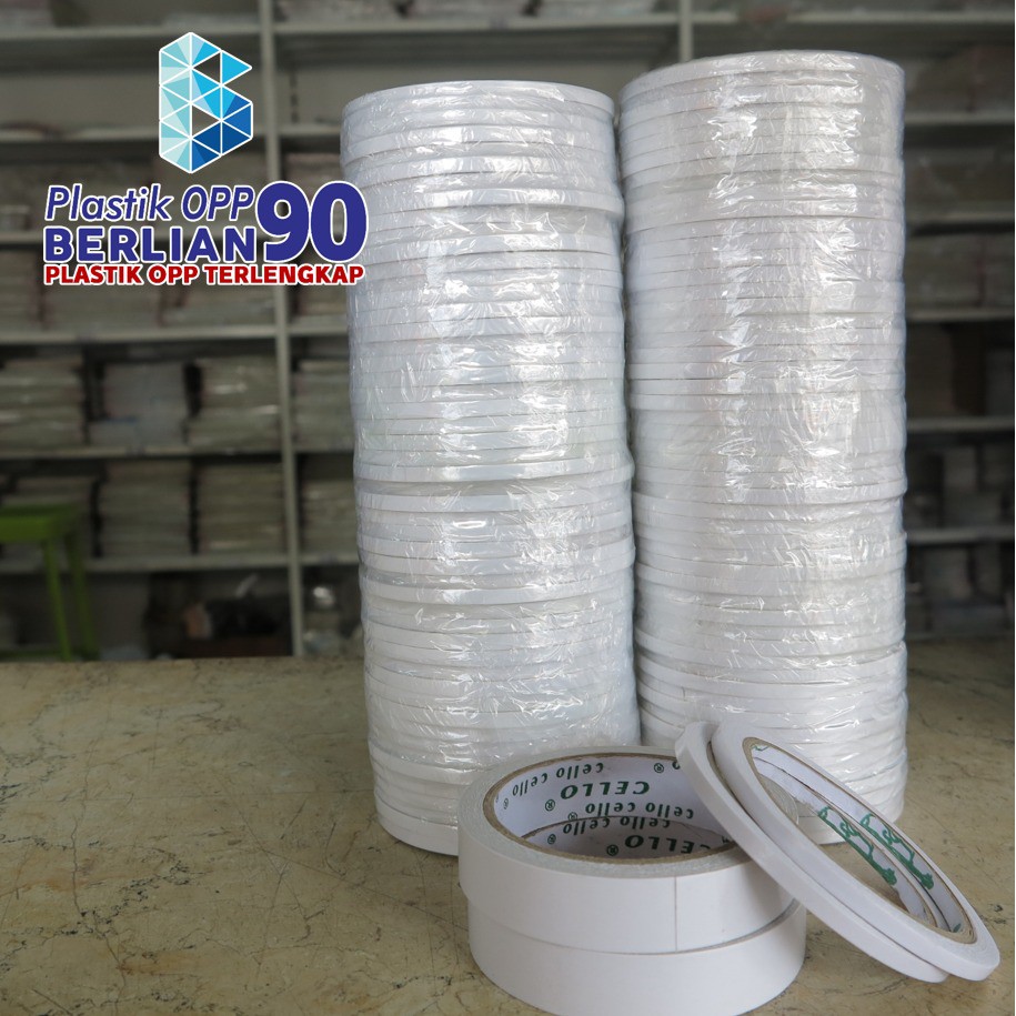 

Double Tape Cello 20 mm Putih Premium