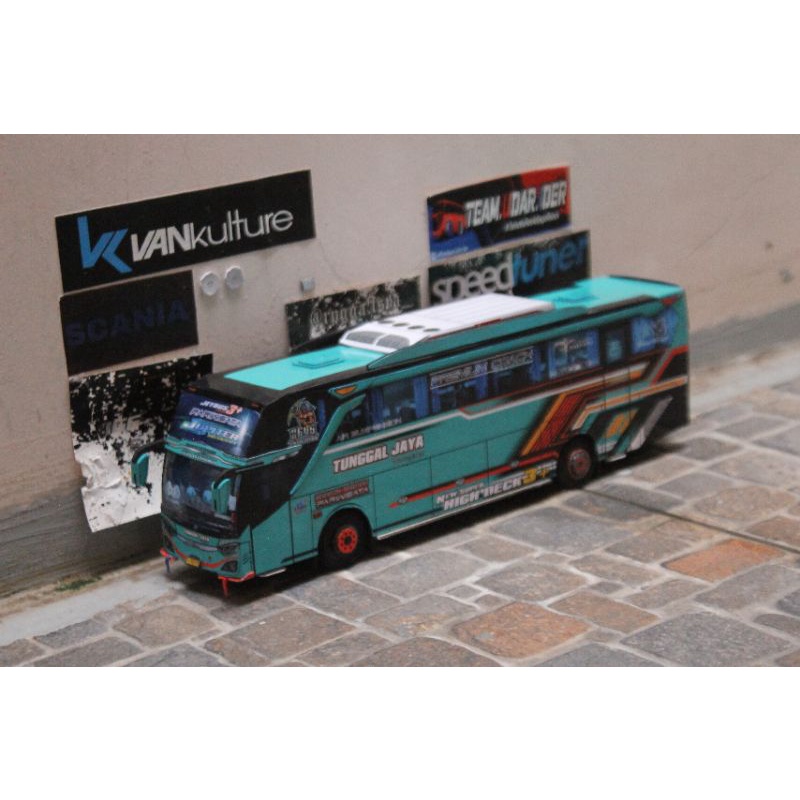 PAPERCRAFT BUS SKALA 1:50 TUNGGAL JAYA JUPITER