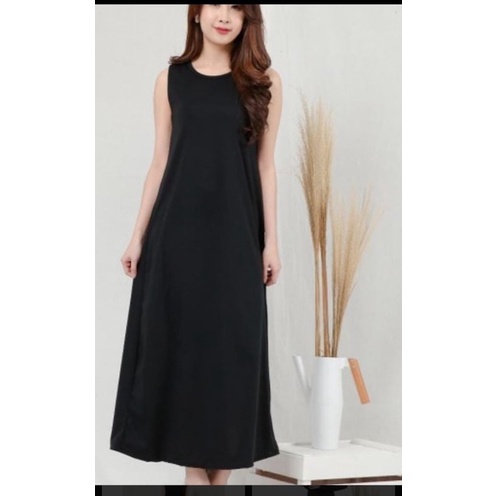 Inner Dress Tanpa Lengan Inner Gamis Tanpa Lengan Inner Jersey Inner Jersey Tanpa Lengan