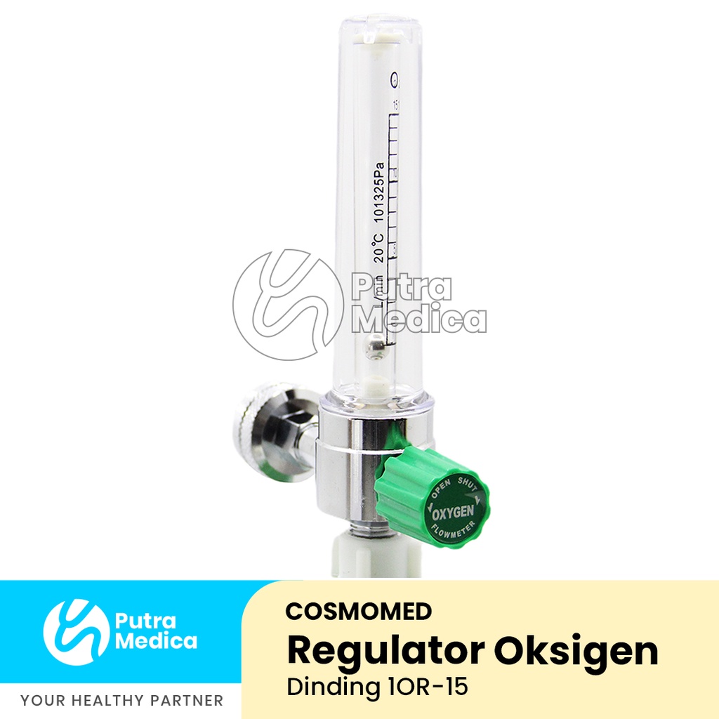 Cosmomed Regulator Oksigen Dinding 1OR-15 / Mannometer O2 / Alat Pengukur Pengatur Tekanan Oxygen