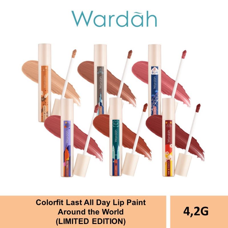 Wardah Colorfit Last All Day Lip Paint Colorfit Around The World Edition/Wardah Lip Cream Matte