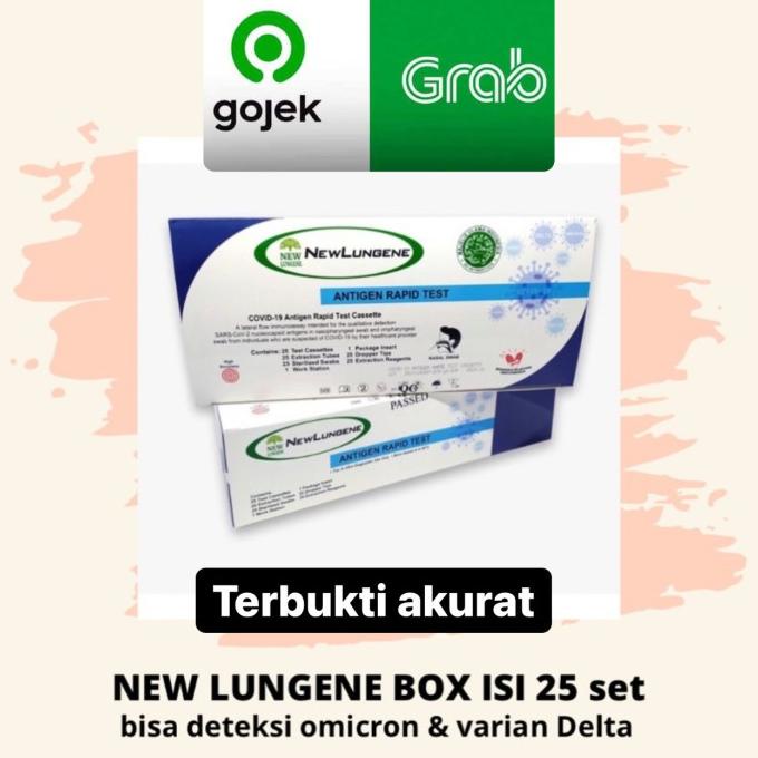 New Lungene Swab Antigen Nasal Test 1 Box Isi 25 Set