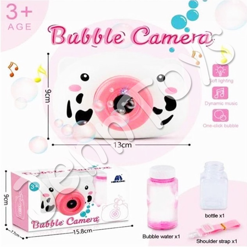 JennToys - Mainan bubble elektrik kamera / bubble blower machine bonus cairan bubble Gelembung Sabun Mainan Busa Anak Tiup bubble kamera Bubble Blow Mainan Bubble CAMERA BUBBLE