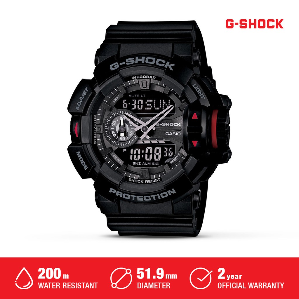 Casio G-Shock Magnetic Resistant Original Jam Tangan Pria GA-400-1BDR Waterproof