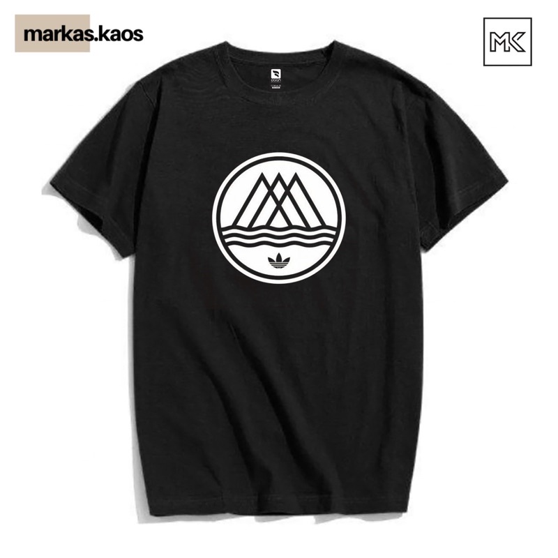 Kaos Adidas Casual bahan cotton combed 30s kaos distro pria wanita