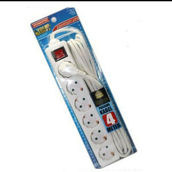 [BISA COD] Stop Kontak Kenmaster 4Meter/ Stop Kontak 6 Lubang/ Kenmaster MURAH