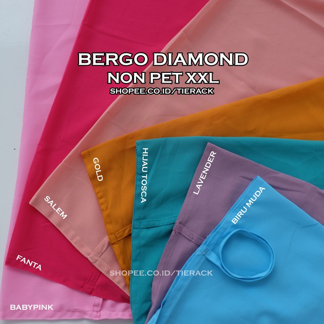 BERGO HANNAH DIAMOND XXL - Jilbab Instan Kerudung Hijab Khimar Hanah-3