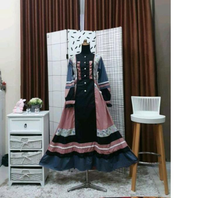 ■■■ Gamis toyobo esme tuneeca kombinasi bunga renda terbaru tercantik