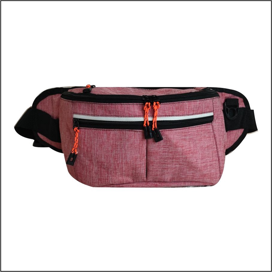 Tas Selempang Bahu PEGE Pria Waistbag Model Kasual Polos Bahan Denin Tebal - PG 8832