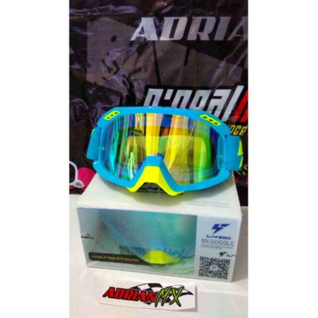 Goggle LY100 PREMIUM Goggle Cross Goggle Helm Goggle Trail Goggle Racecraft Kacamata Cross Kacamata