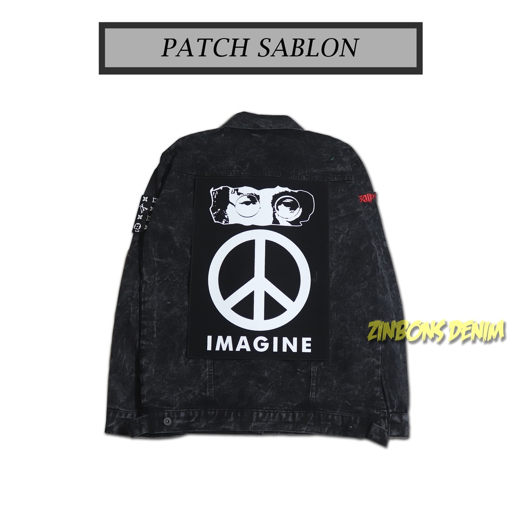 ZINBONS PATCH BORDIR PATCH EMBLEM PATCH SABLON MOTOR TEMPELAN JAKET MOTOR PATCH MURAH