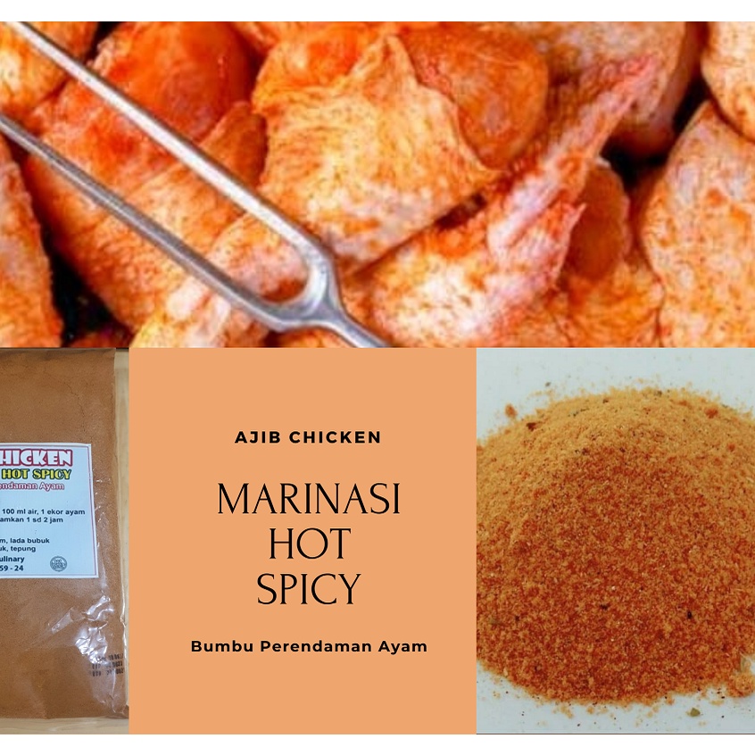 Jual Bumbu Marinasi Ayam Shihlin Pedas Fried Chicken Hot Spicy 1 Kg ...