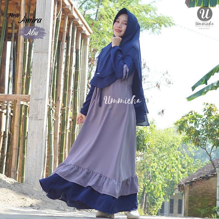 Gamis New Amira/gamis syari /baju muslimah real pict by Ummicha