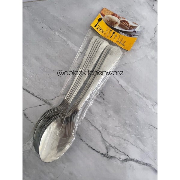 Sendok Makan MA Stainless Tebal (Lusinan)