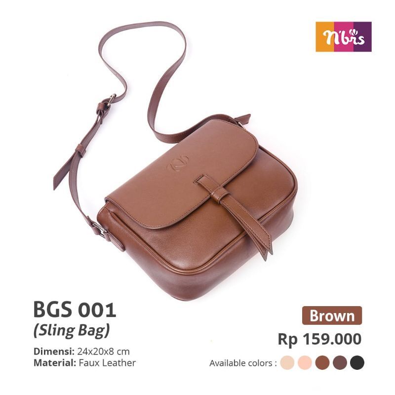 Tas Nibras-bisa COD-Sling bag nibras BGS 001-tas selempang nibras terbaru-nibras original