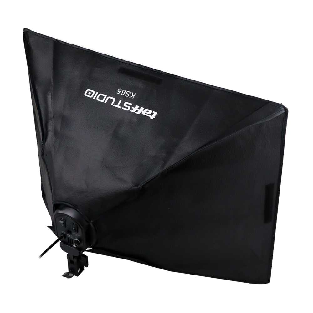 TaffSTUDIO Payung Softbox Reflektor 50x70cm E27 Four Lamp Socket KS65